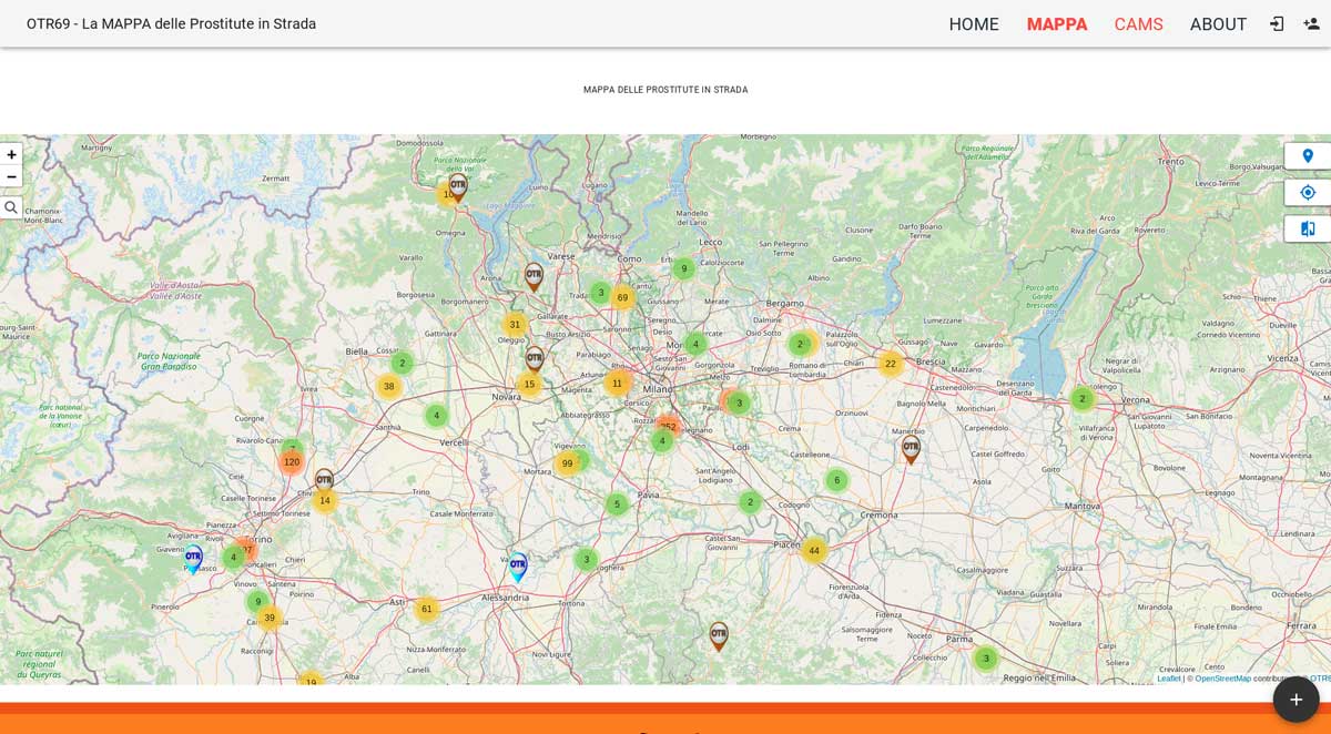 MAPPA PROSTITUZIONE STRADALE - OTR69